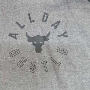 Under Armour x Rock Sweater Small Gray Loose Weightlifting Powerlifting Hoodie